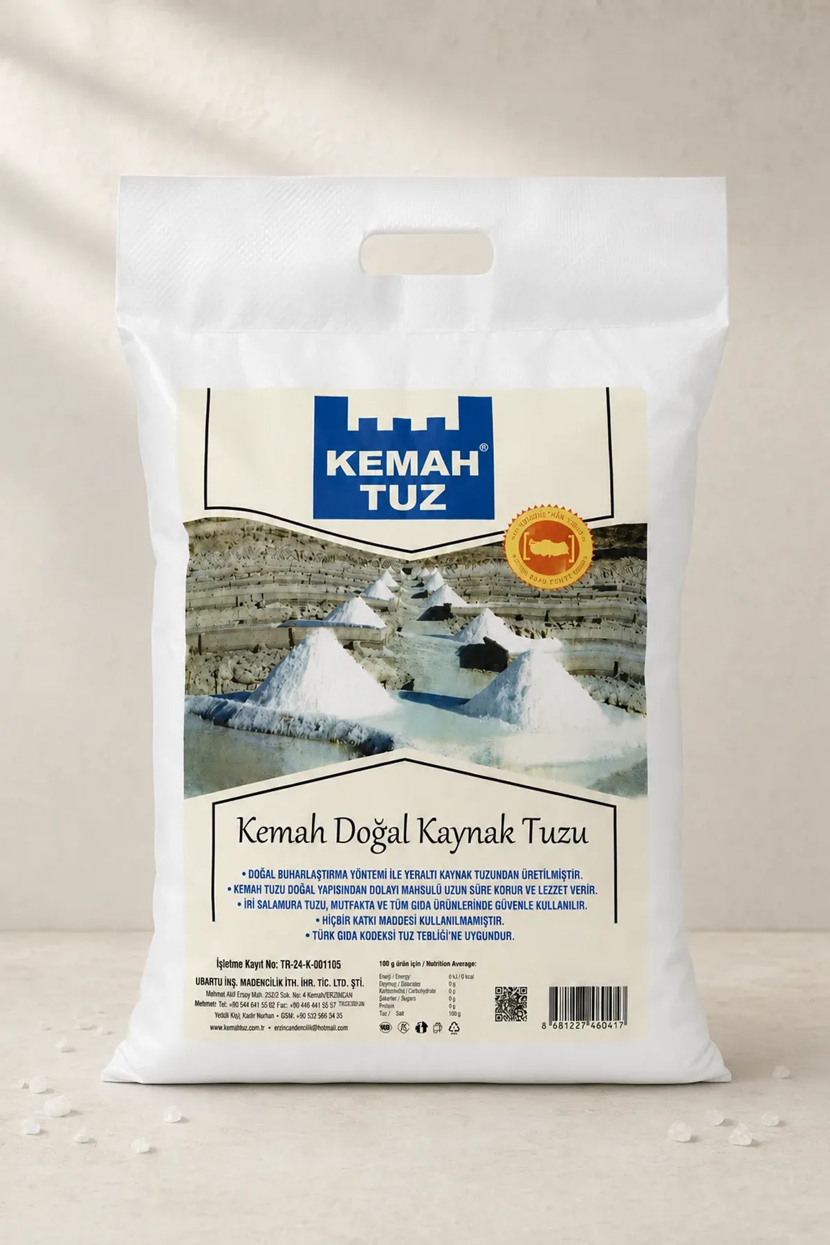 Kemah Doğal Kaynak Tuzu 10KG